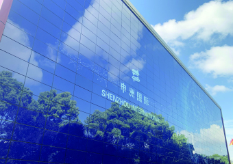 申洲國際彩色圖案光伏幕牆